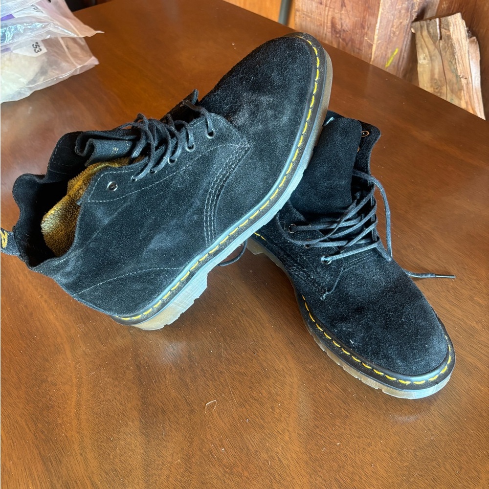 Dr. Martens Black Suede Chukka Boots